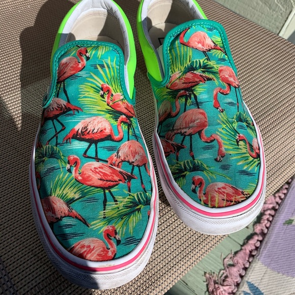 Vans Other - VANS....Custom Made Flamingos
